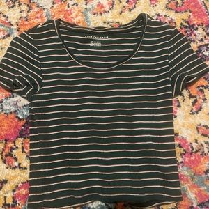 striped crop top